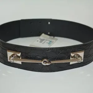 NWT GUCCI GENUINE CROCODILE HORSEBIT WAIST BELT NWT GUCCI $1200 CROCODILE LEATHER HORSEBIT WAIST BELT SZ 32  main image 3
